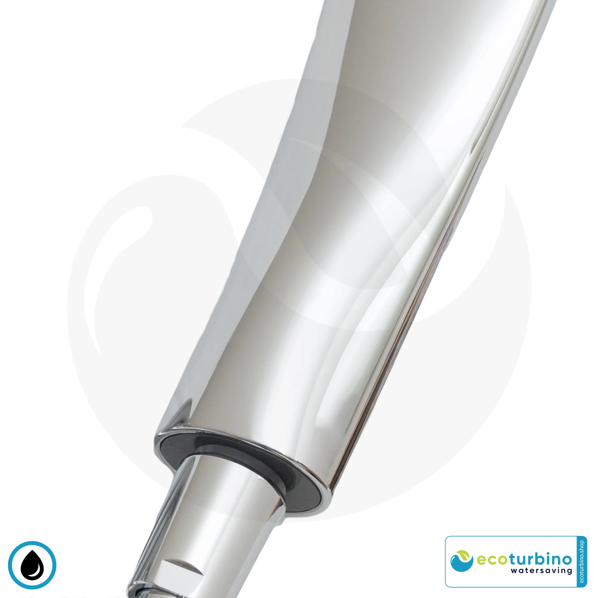 Handheld Showerhead - Deluxe Model | Design Shower Head by ecoturbino® | silver