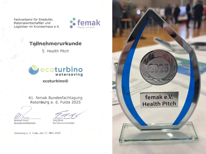 femak health pitch certificate ecoturbino clinic+