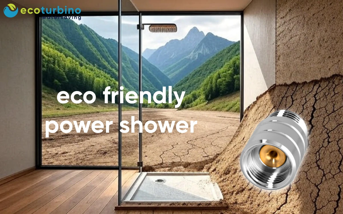 Alps water shortage | Alpine regions drought - ecoturbino reduces shower water consumption by approx. 50%